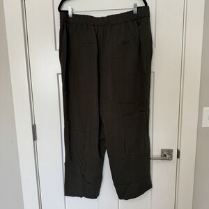 $395 Vince Women's Straight Leg Pull-On Pants- Brown Size XL New With Tags